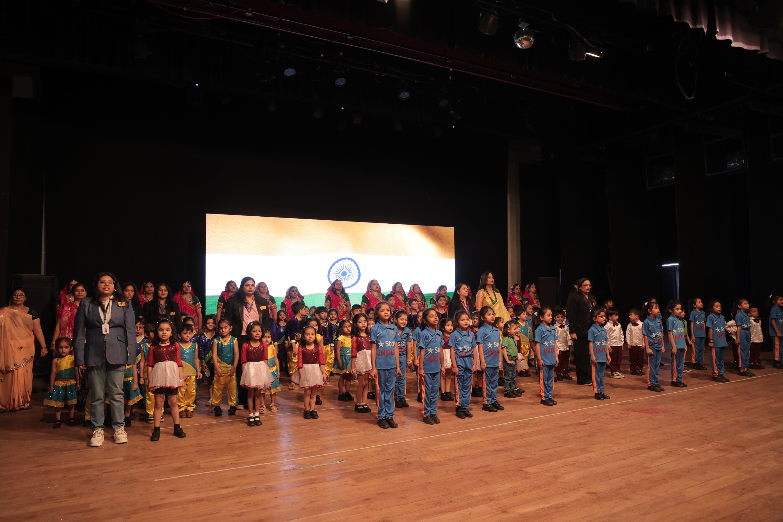 Children engaged in activities at top preschool Ghatlodia